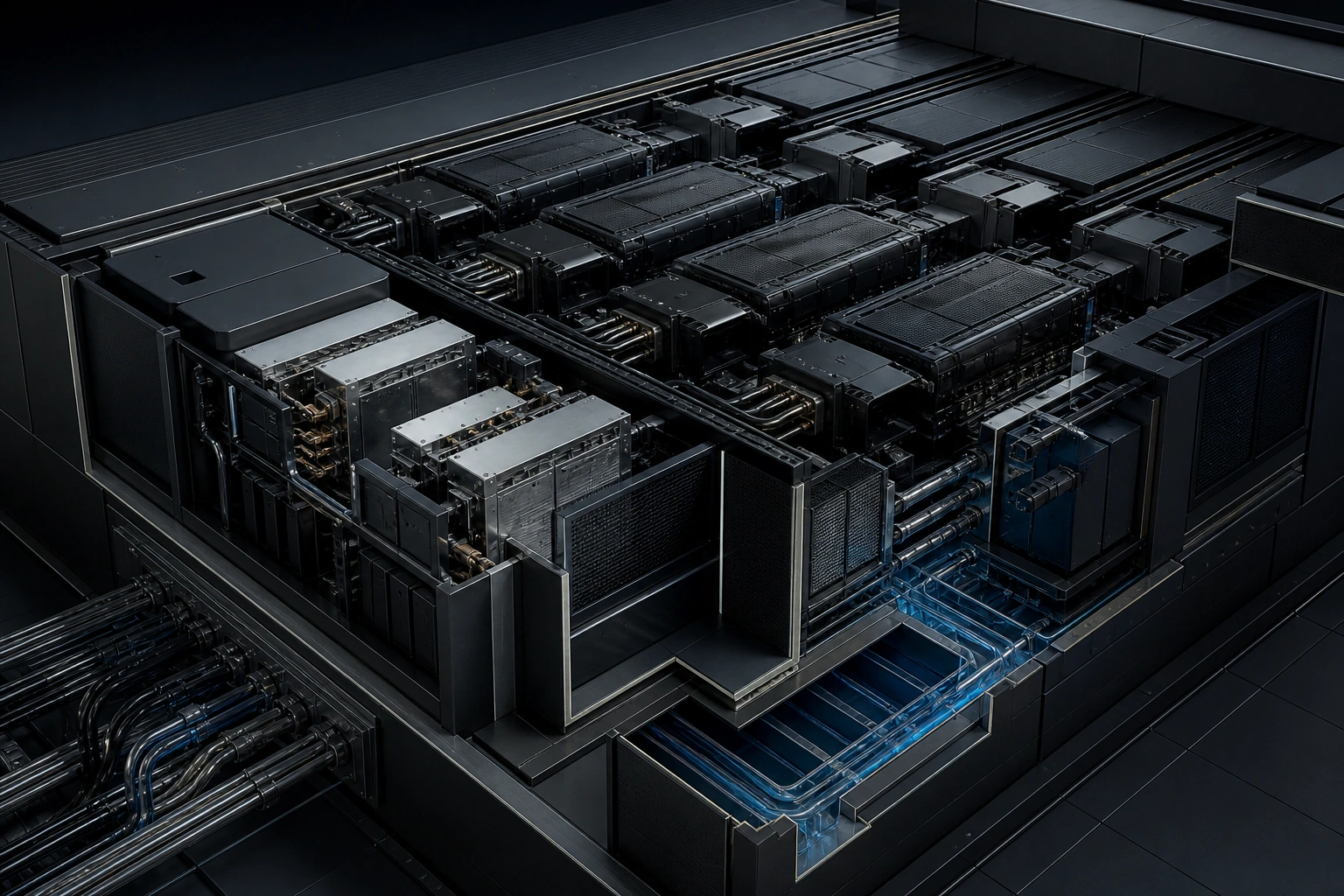 Conceptual resilient compute infrastructure with modular power and cooling systems